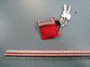 Pocket Mask Key chain from Canadian CPR Courses in Regina