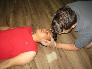 Assessing an unconscious victim