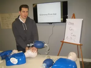 Bag valve mask usage in CPR training